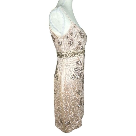 Sue Wong Nocturne Women's NWT Pink Beaded Embroidered‎ Floral Formal Dress 6/C36 - Picture 3 of 17